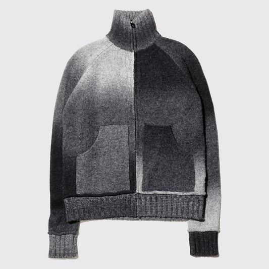 vintage irregular knit jacket