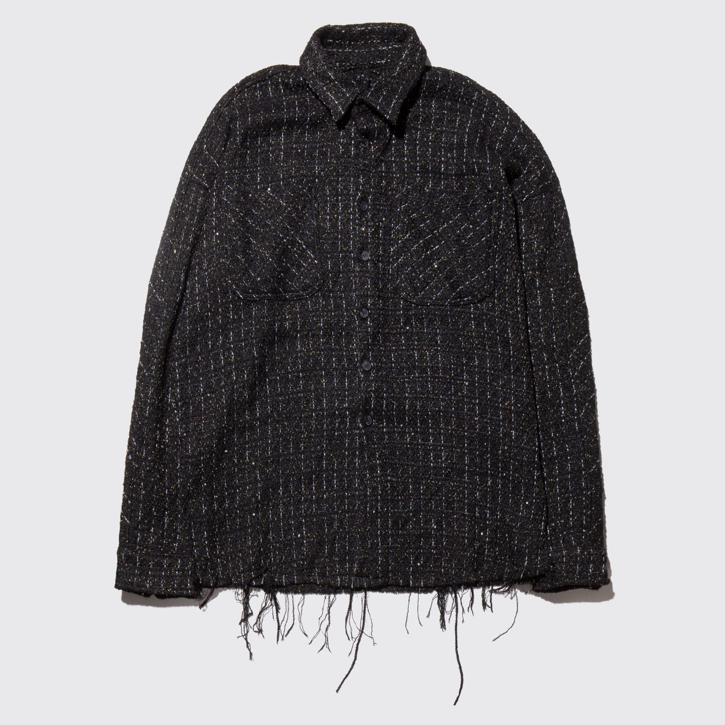 vintage loose broken tweed jacket