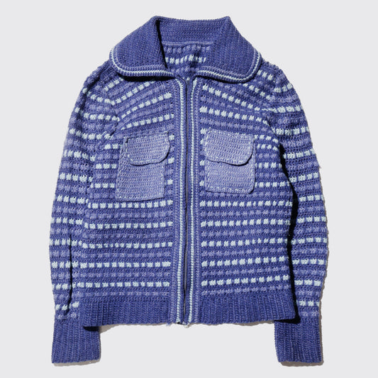 vintage crochet hand knit jacket