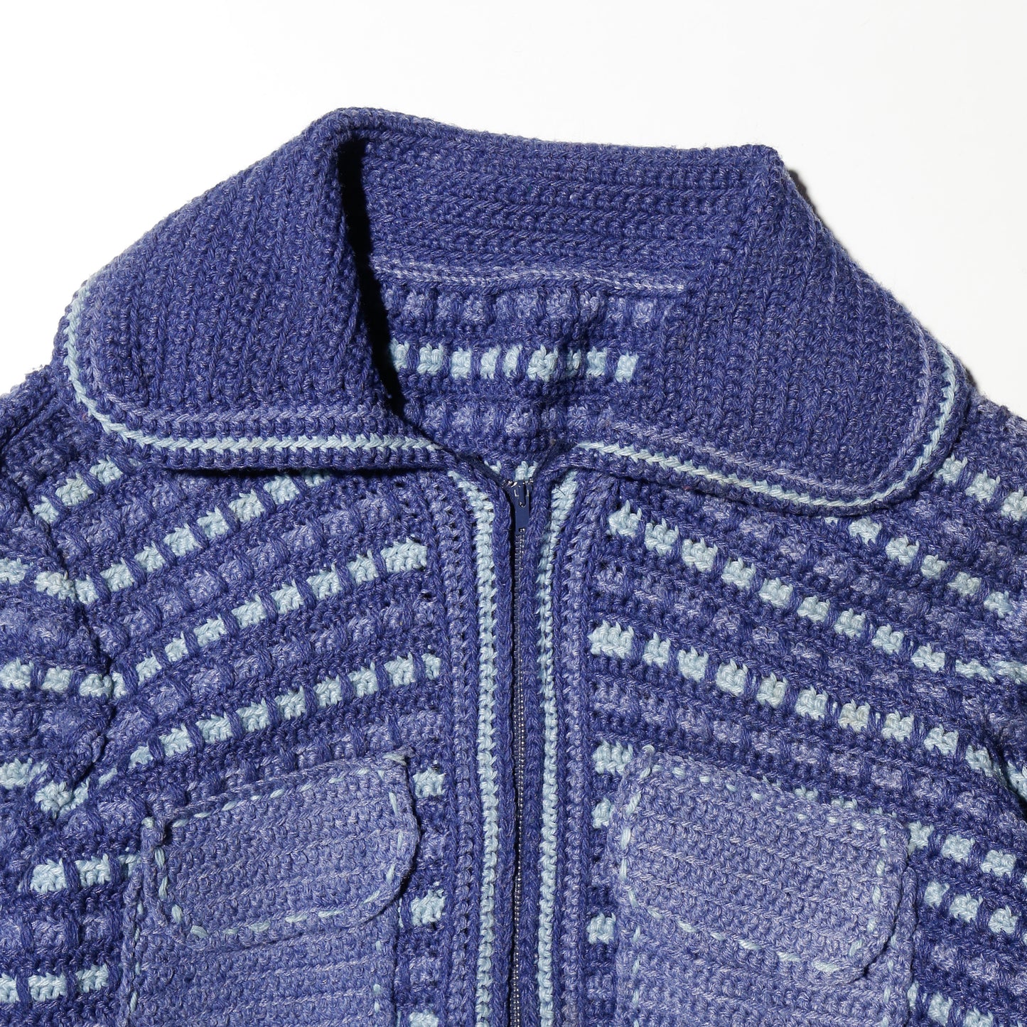 vintage crochet hand knit jacket