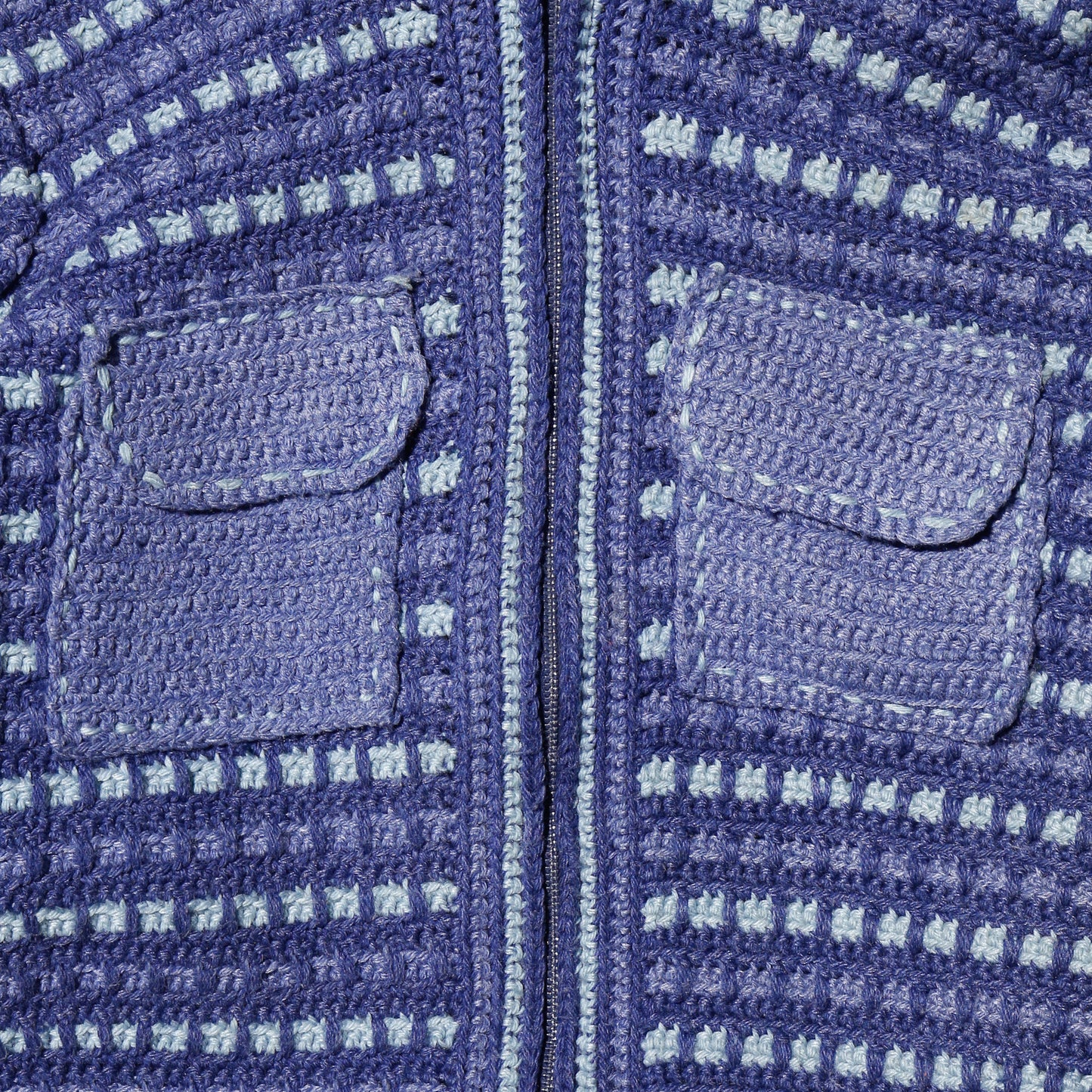 vintage crochet hand knit jacket