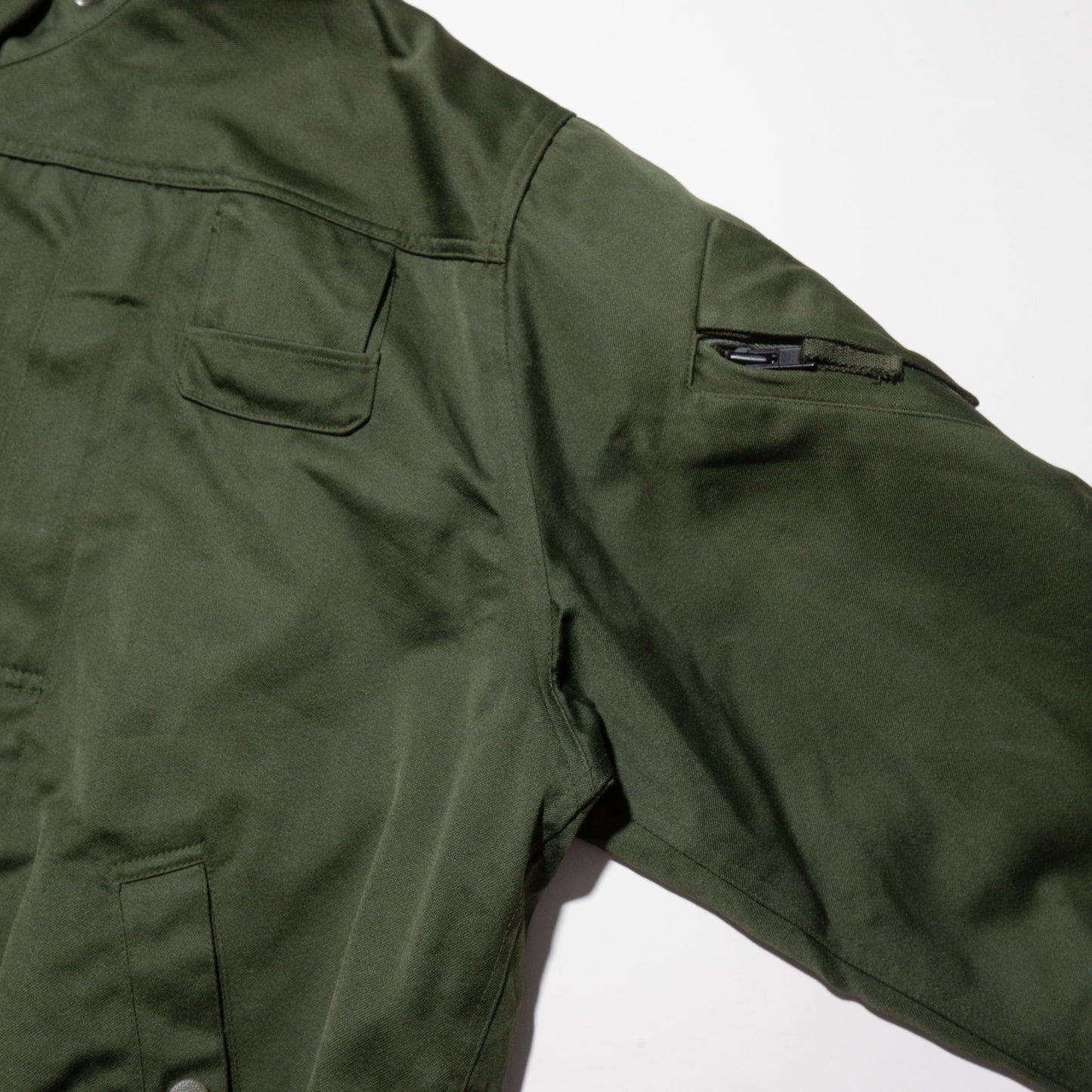 vintage french army satin pilot jacket