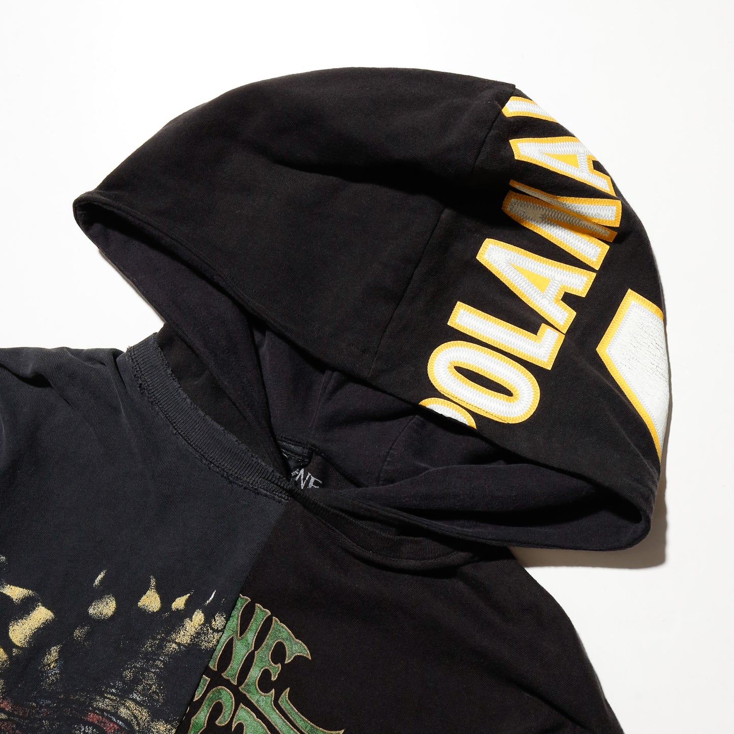 *one-off hybrid hooded cut sew, with detachable gloves