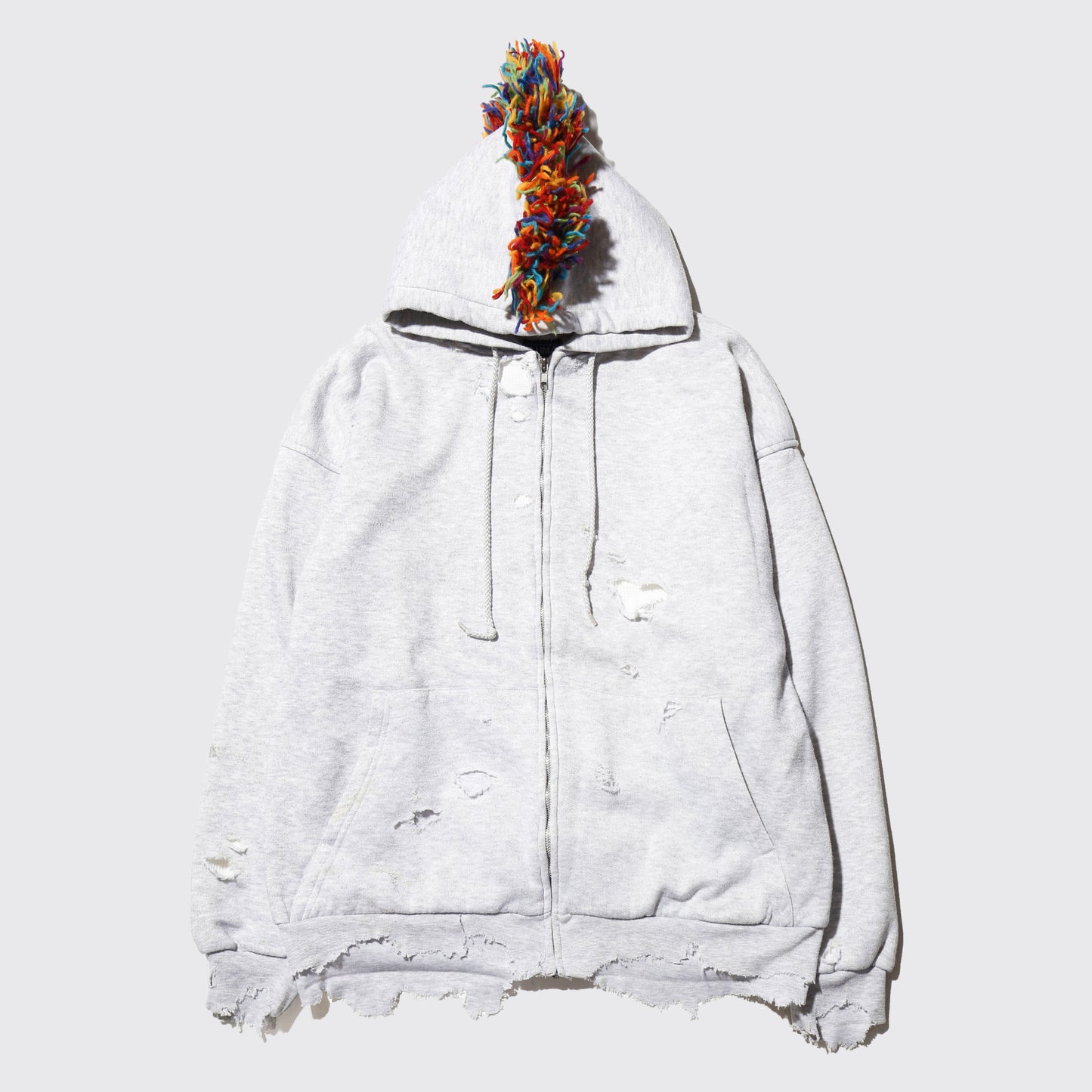 *one-off broken mohawk hoodie, with thermal liner