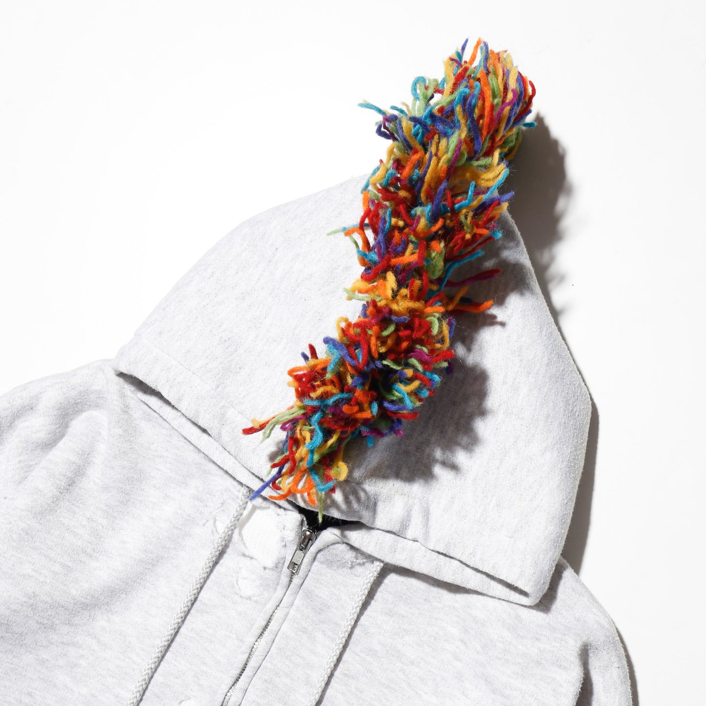 *one-off broken mohawk hoodie, with thermal liner