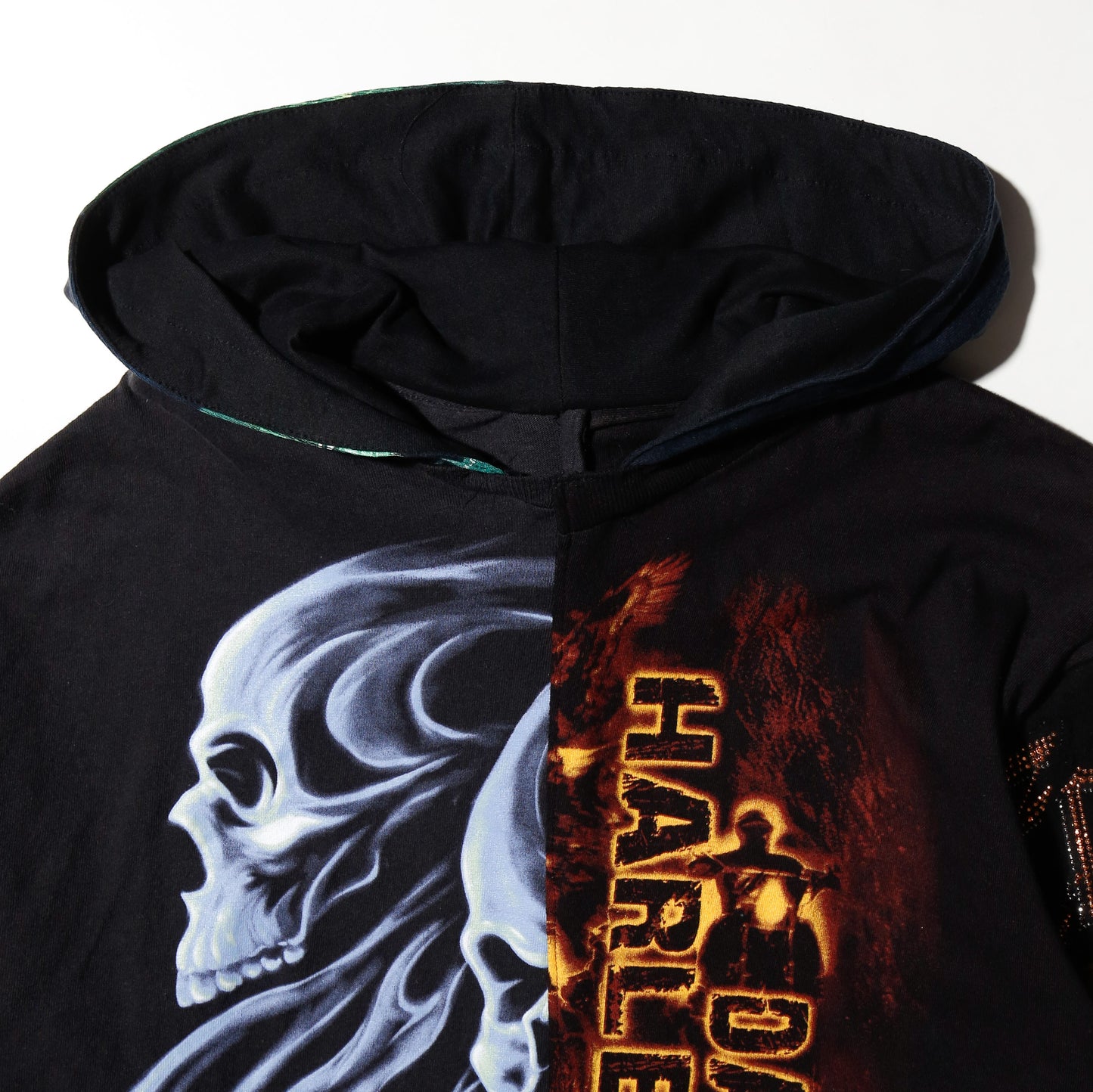 *one-off hybrid hooded cut sew, with detachable gloves