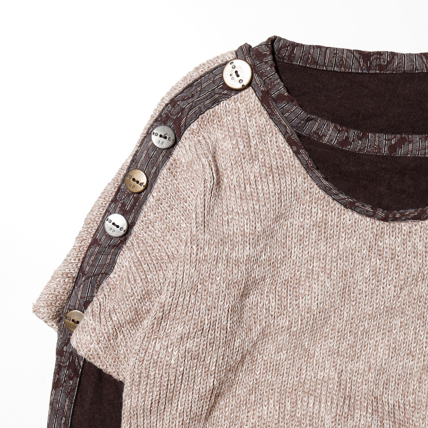 vintage hybrid knit pullover