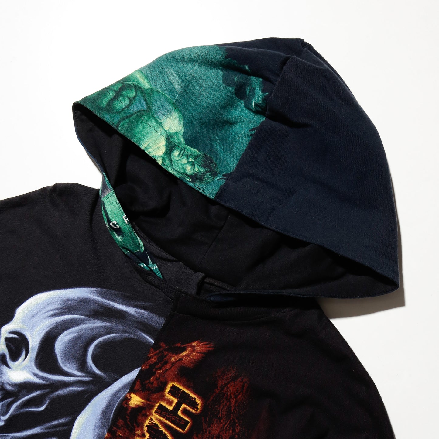 *one-off hybrid hooded cut sew, with detachable gloves