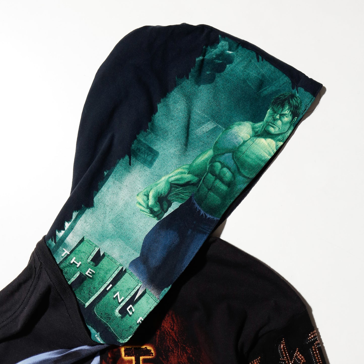 *one-off hybrid hooded cut sew, with detachable gloves