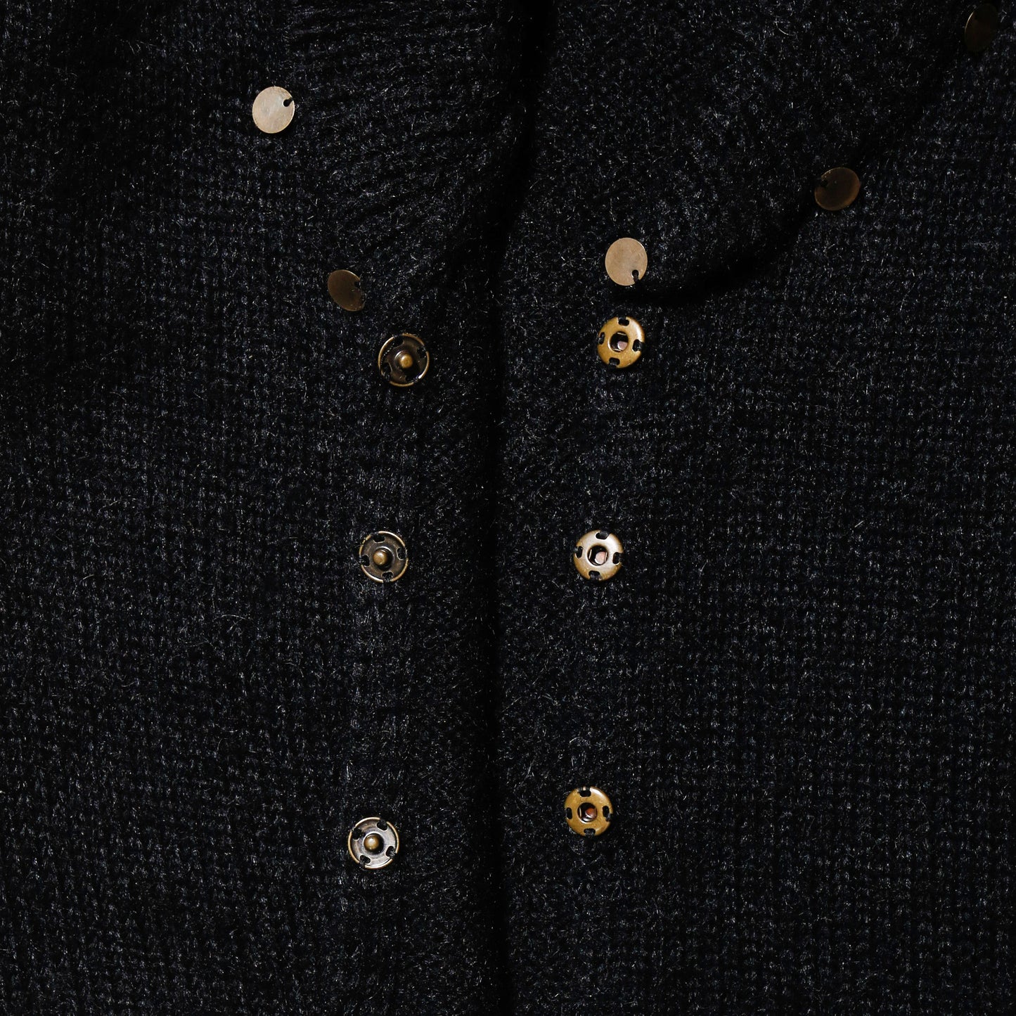 vintage layered sleeve medal cardigan
