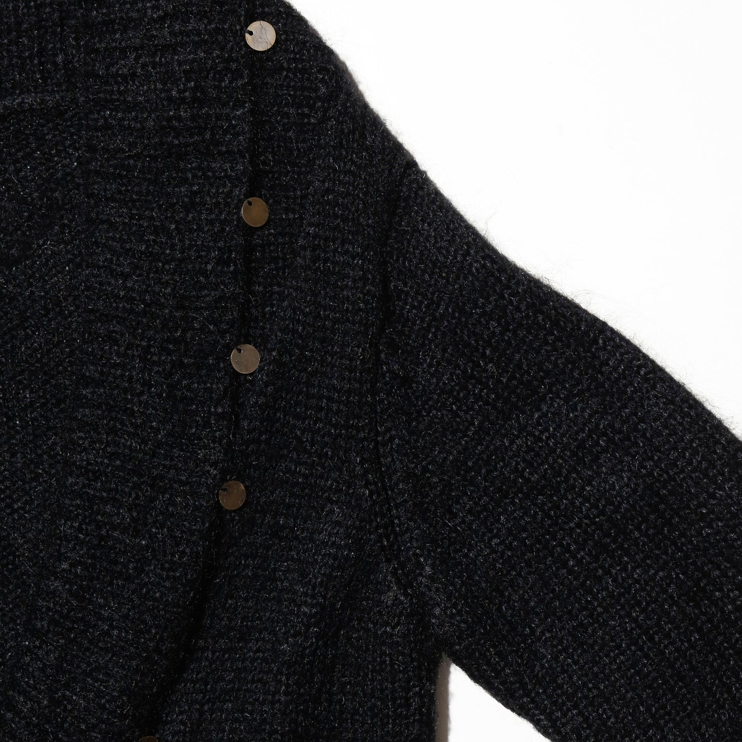 vintage layered sleeve medal cardigan