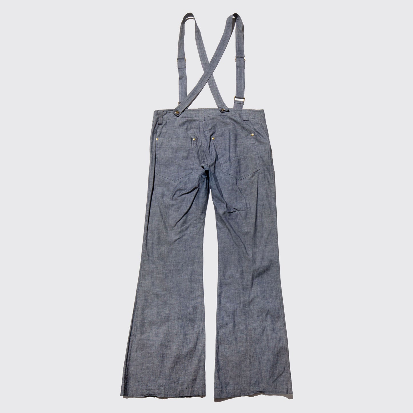 vintage french flare trousers , with suspender