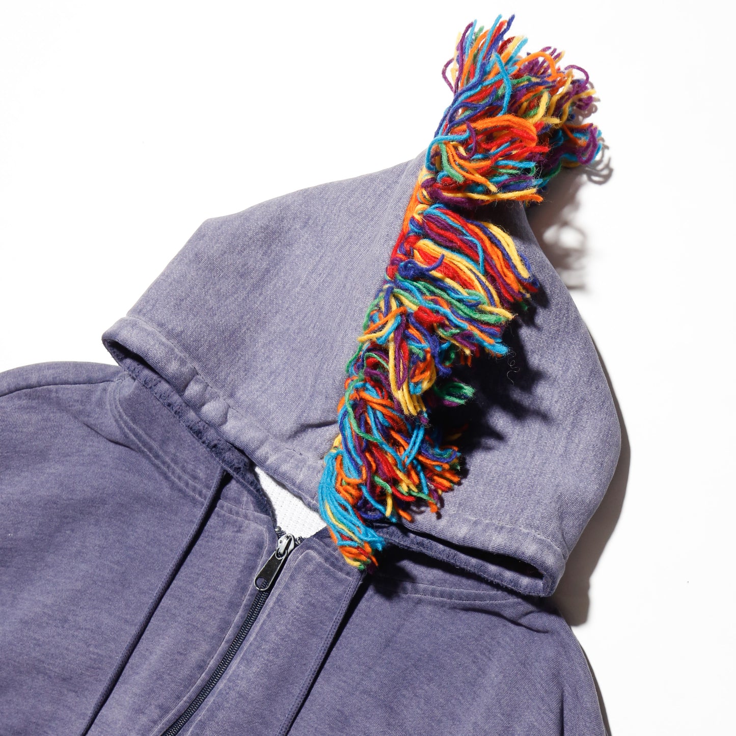 *one-off faded mohawk hoodie, with thermal liner