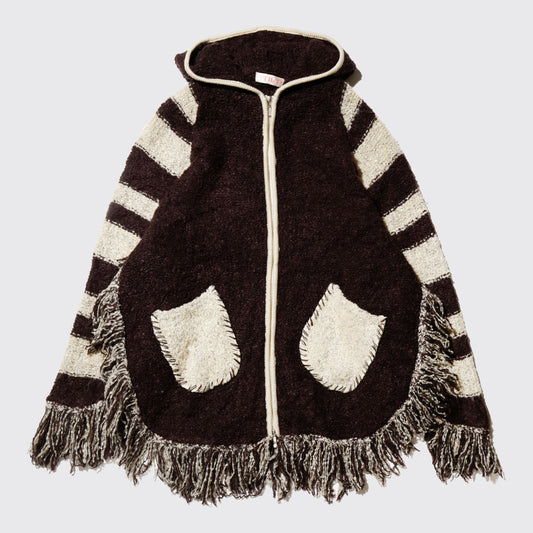 vintage fringe folklore hoodie