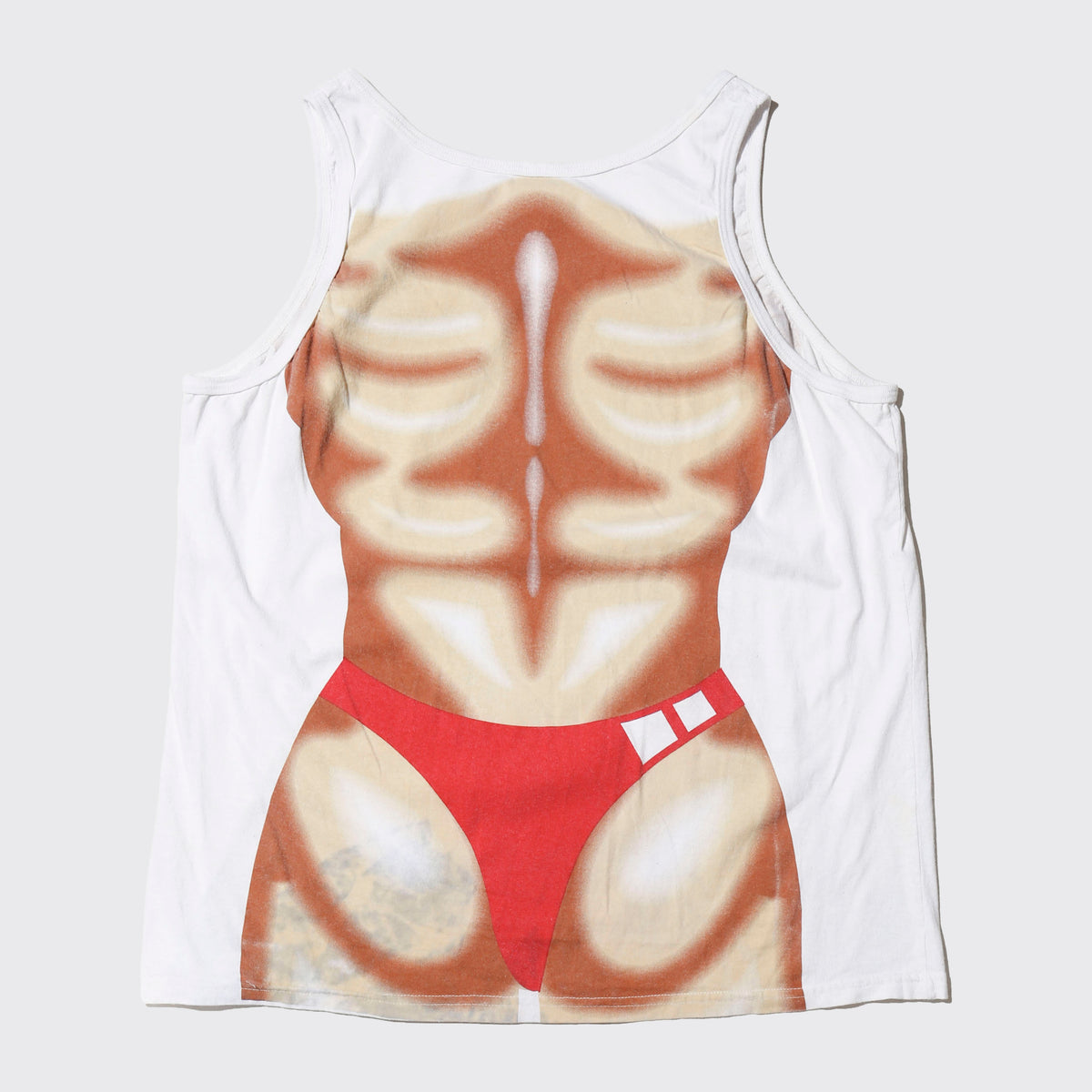 vintage muscle print tank top