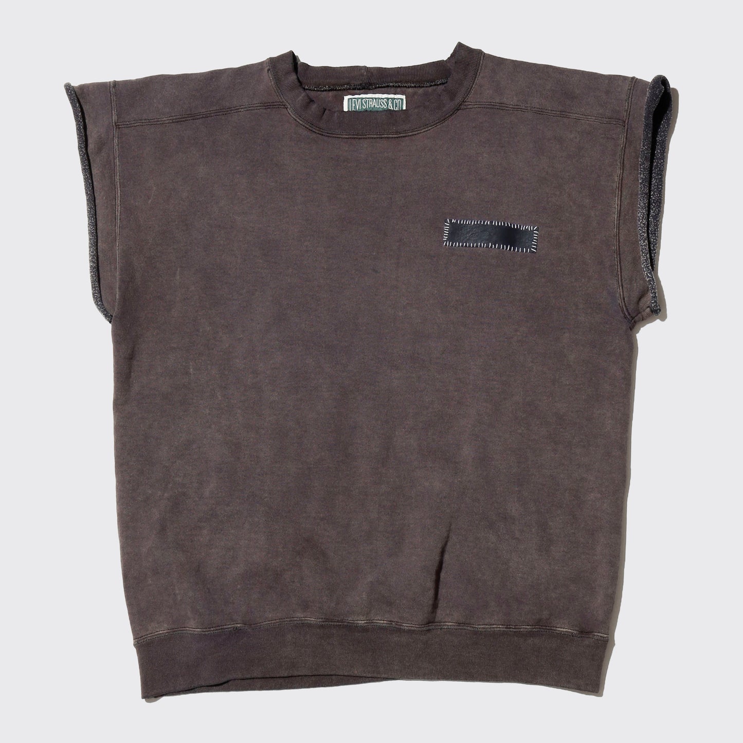 vintage 90's levi's distressed cut off sweat