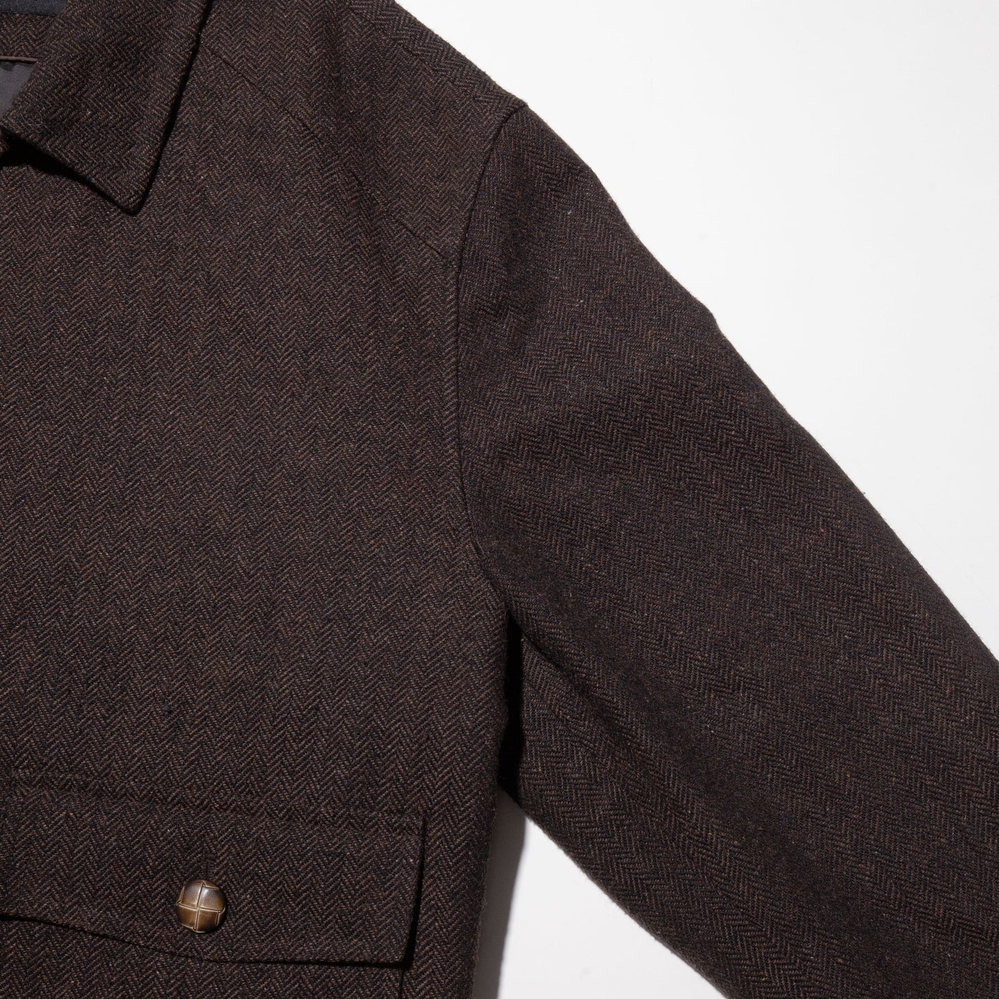 vintage tweed aviator jacket