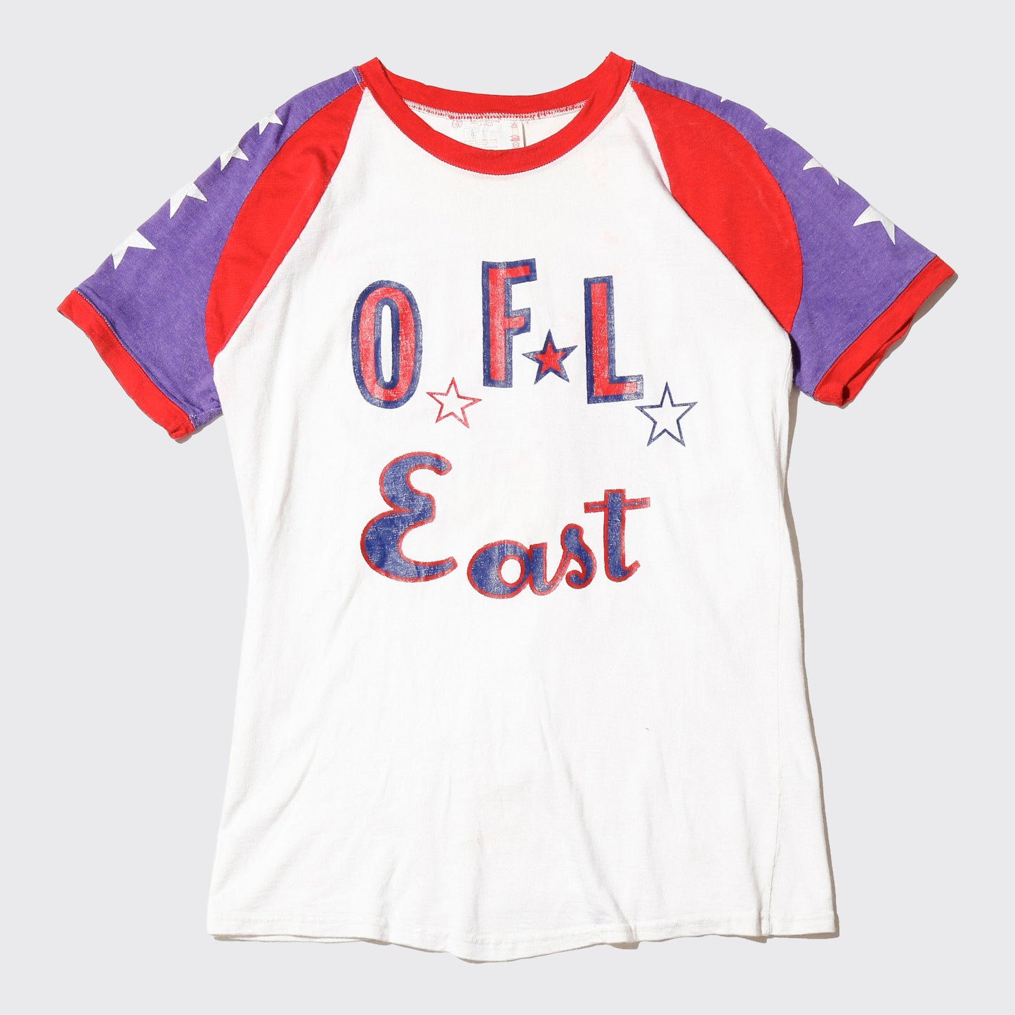 vintage 70's o.f.l east football t-shirt