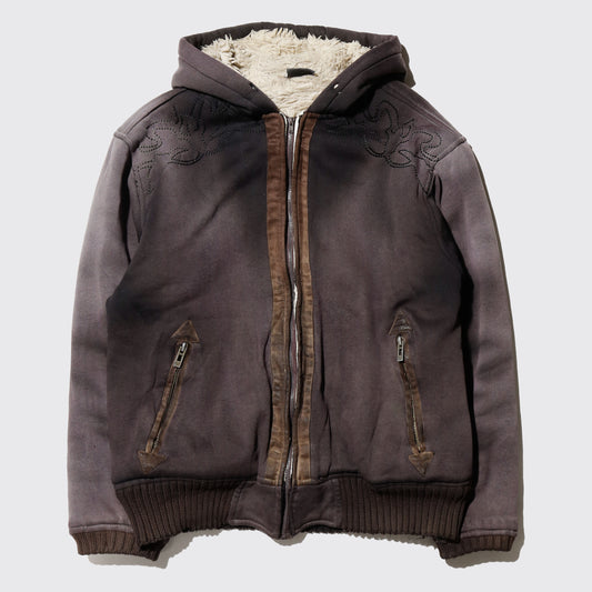 vintage dust boa hoodie