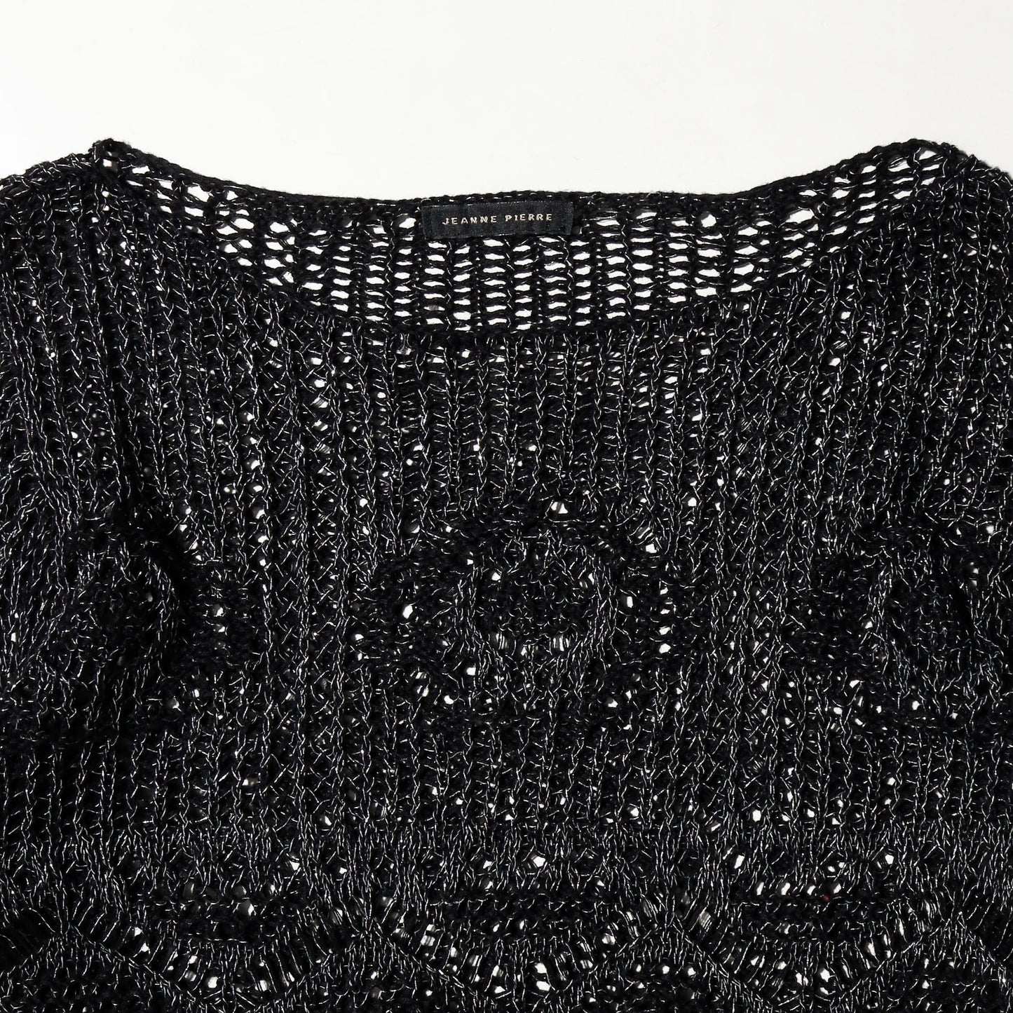 vintage lame crochet pullover