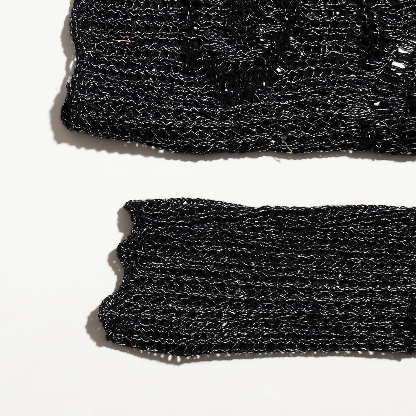 vintage lame crochet pullover