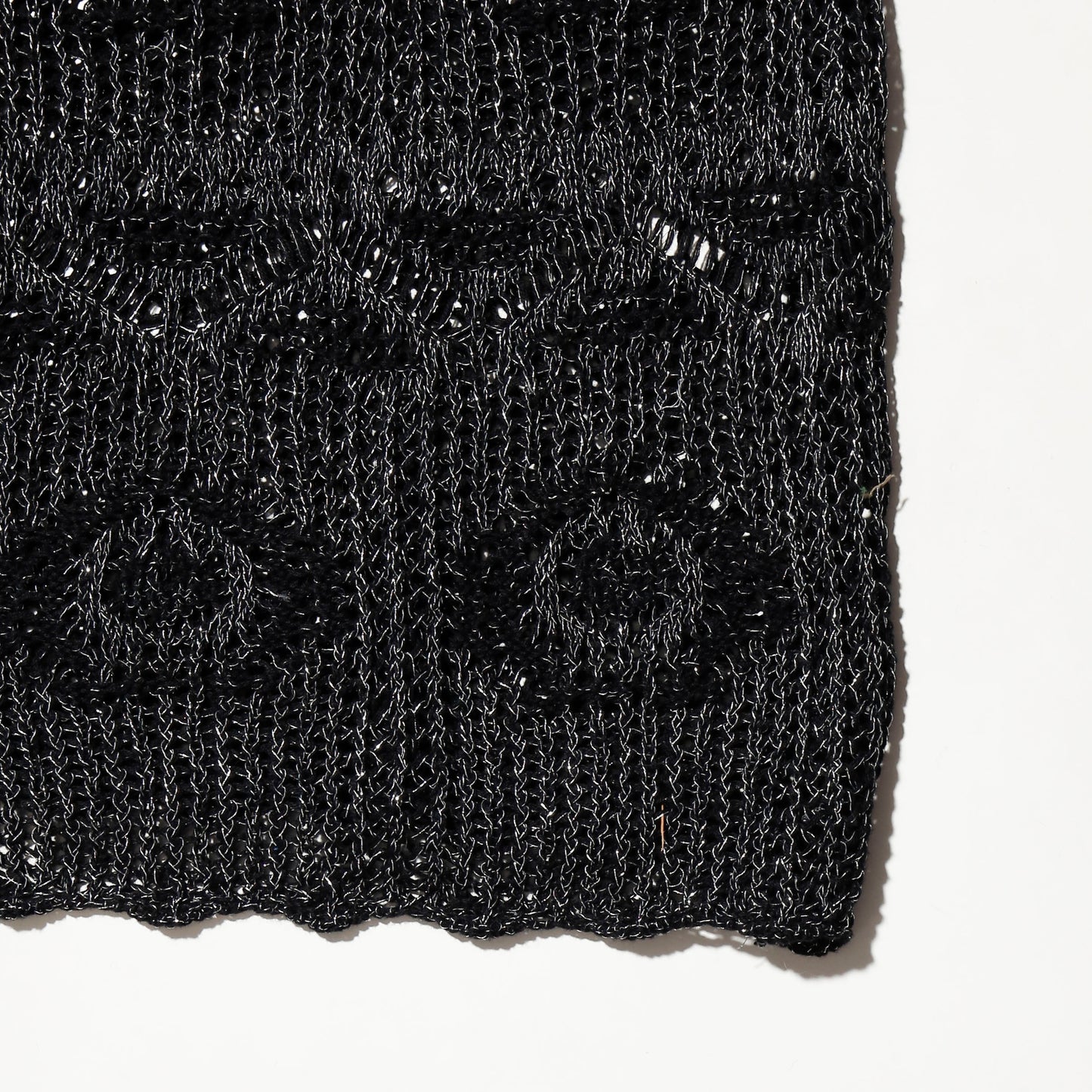 vintage lame crochet pullover