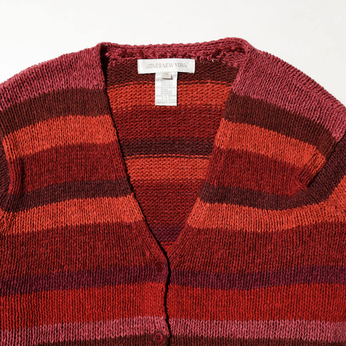 vintage berry border cardigan