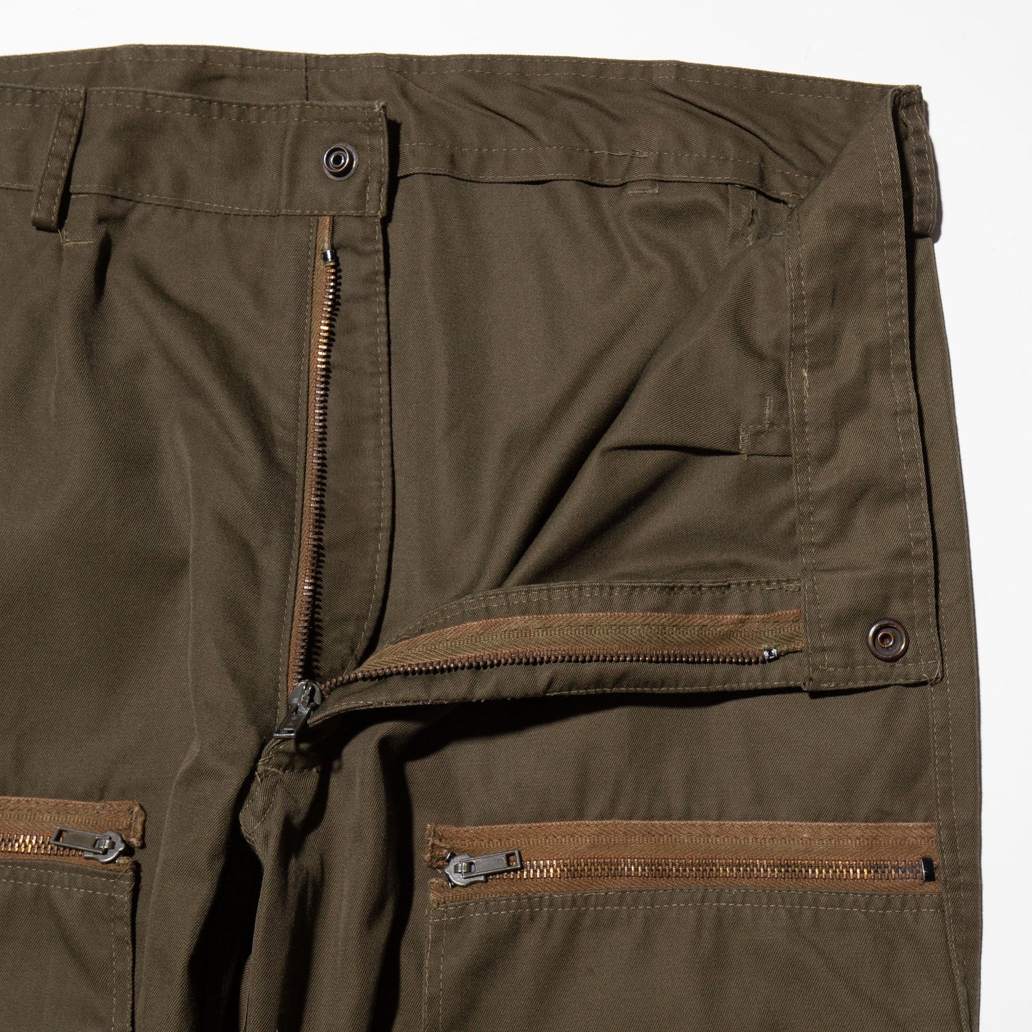 vintage italian army parachute trousers