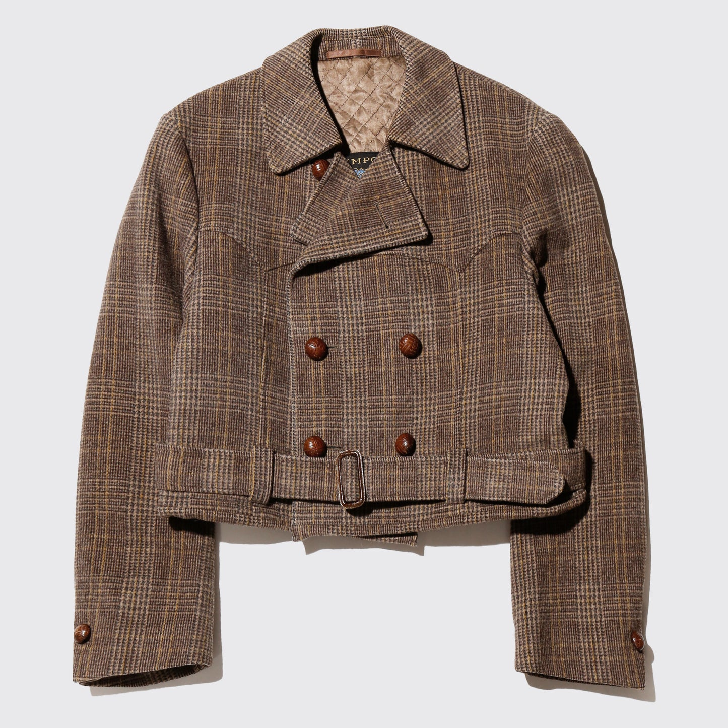 vintage belted wool double breasted jacket