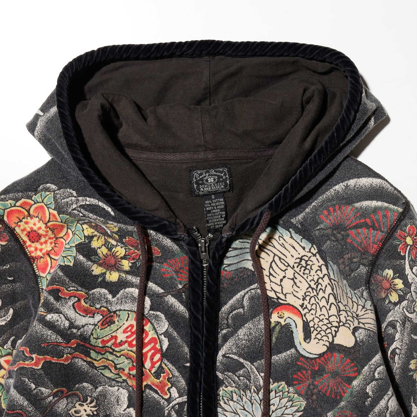 vintage 00's "Tokyo Tatoo" zipped hoodie