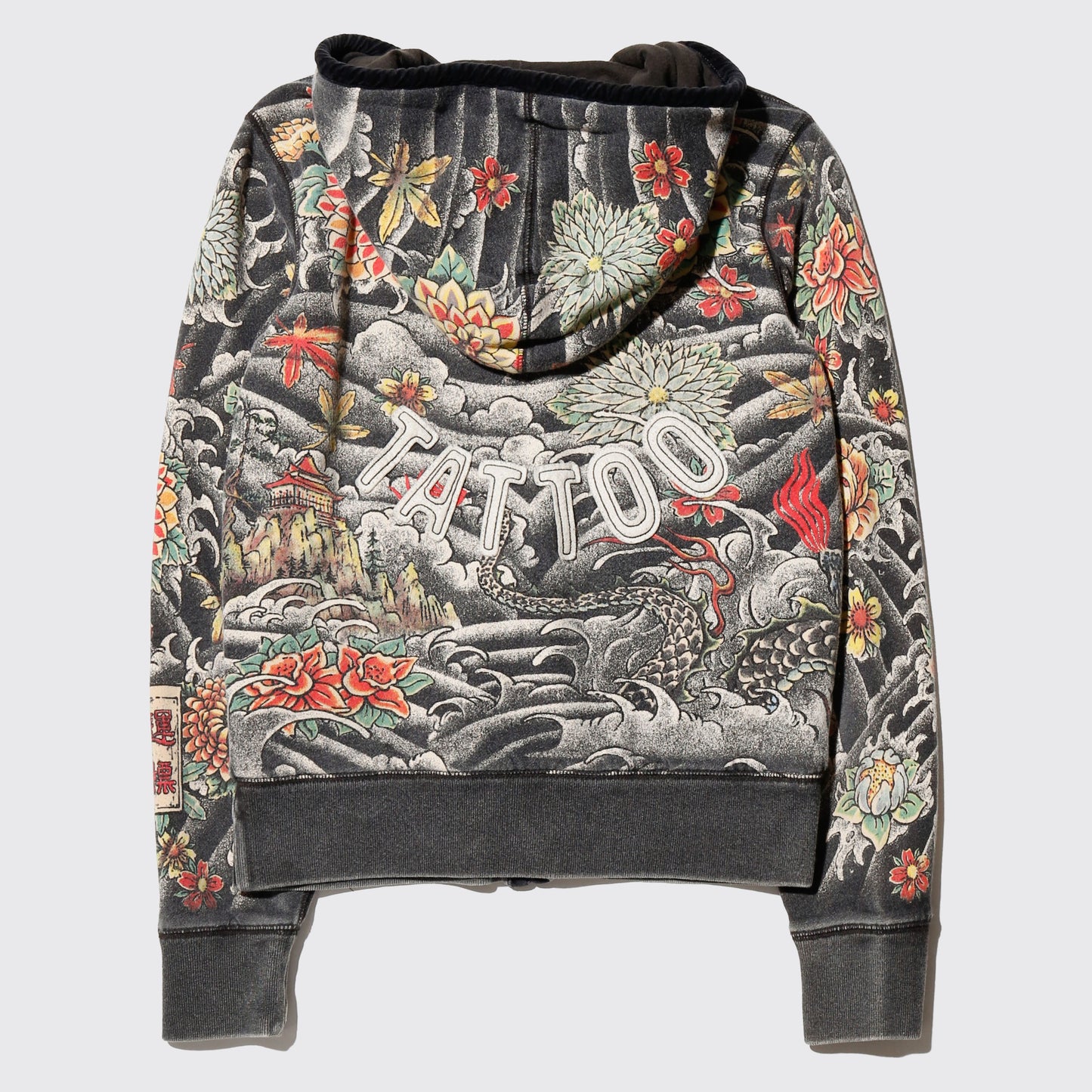 vintage 00's "Tokyo Tatoo" zipped hoodie