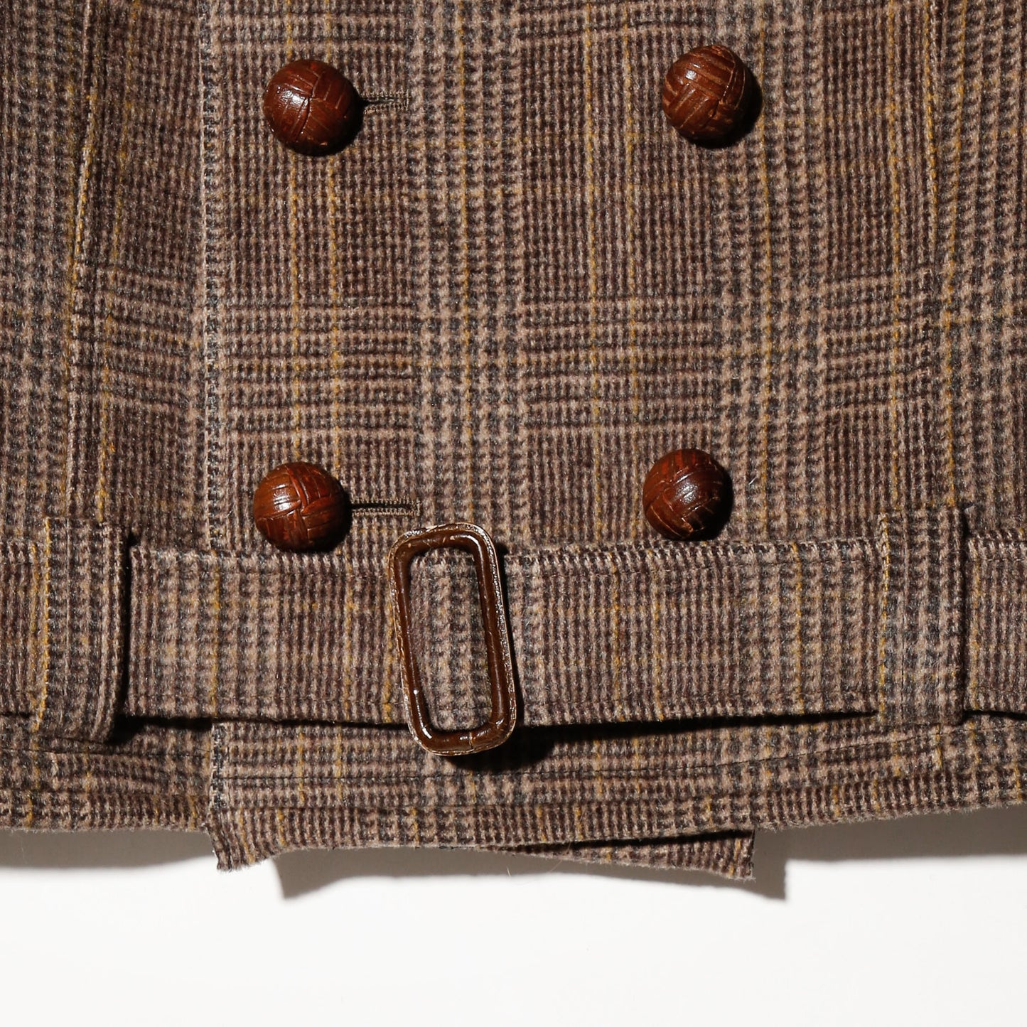 vintage belted wool double breasted jacket