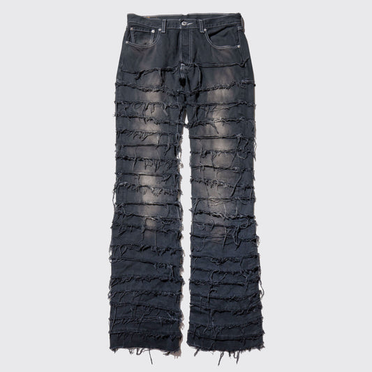 remake tsugihagi jeans , model - fade