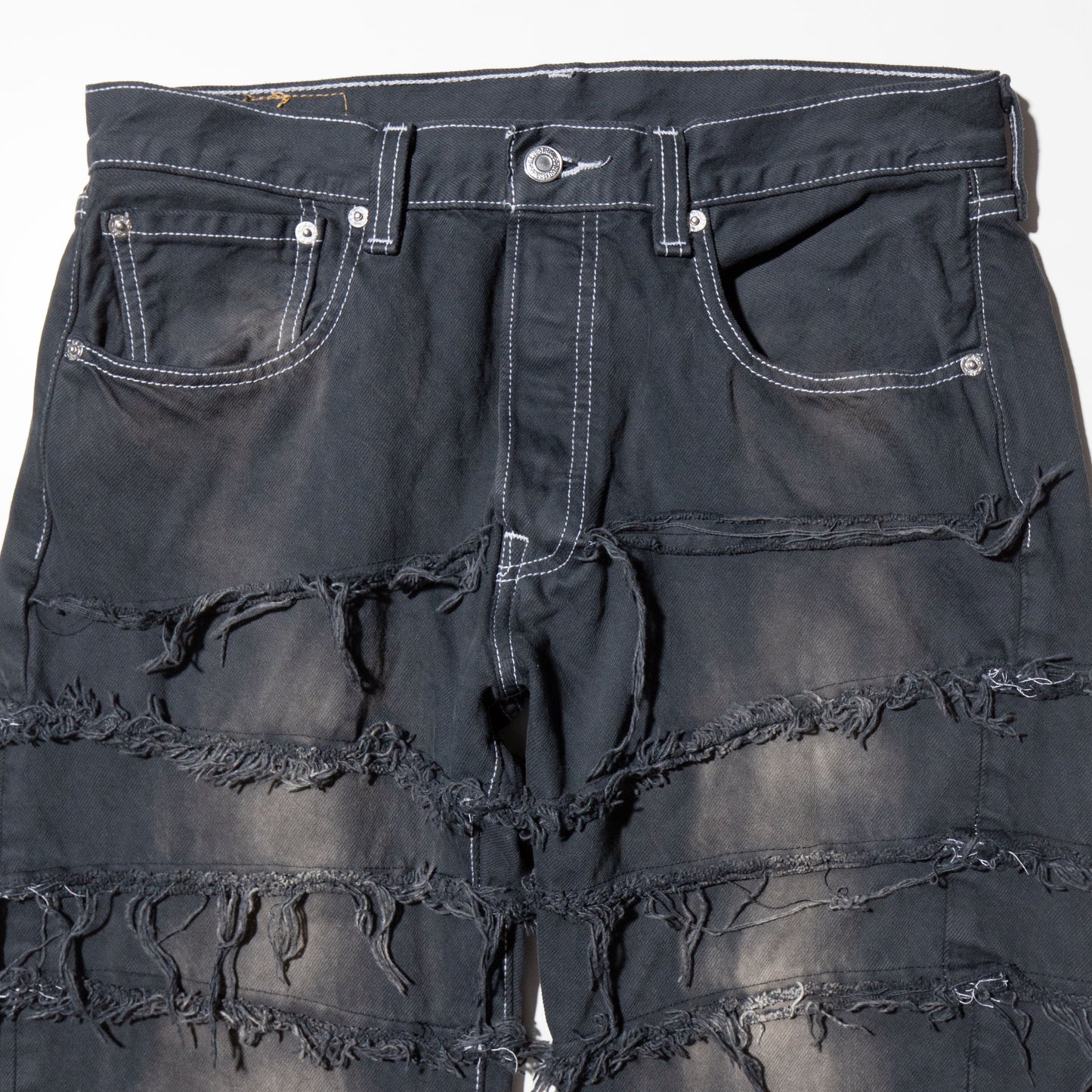 remake tsugihagi jeans , model - fade