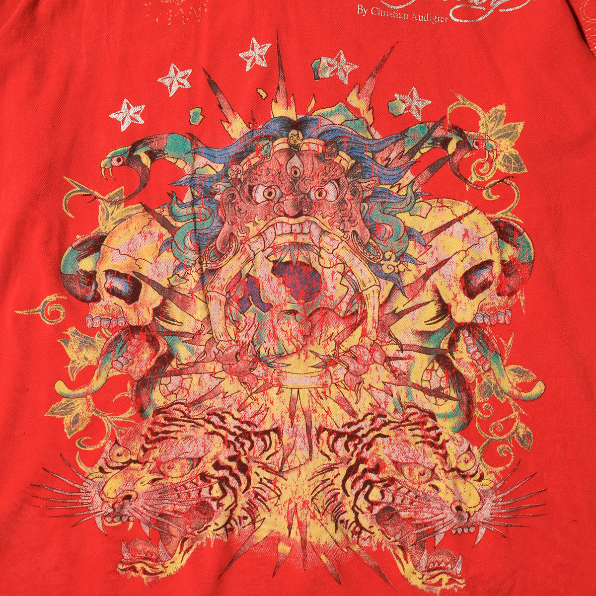 vintage ed hardy jumbo tatoo broken polo h/s