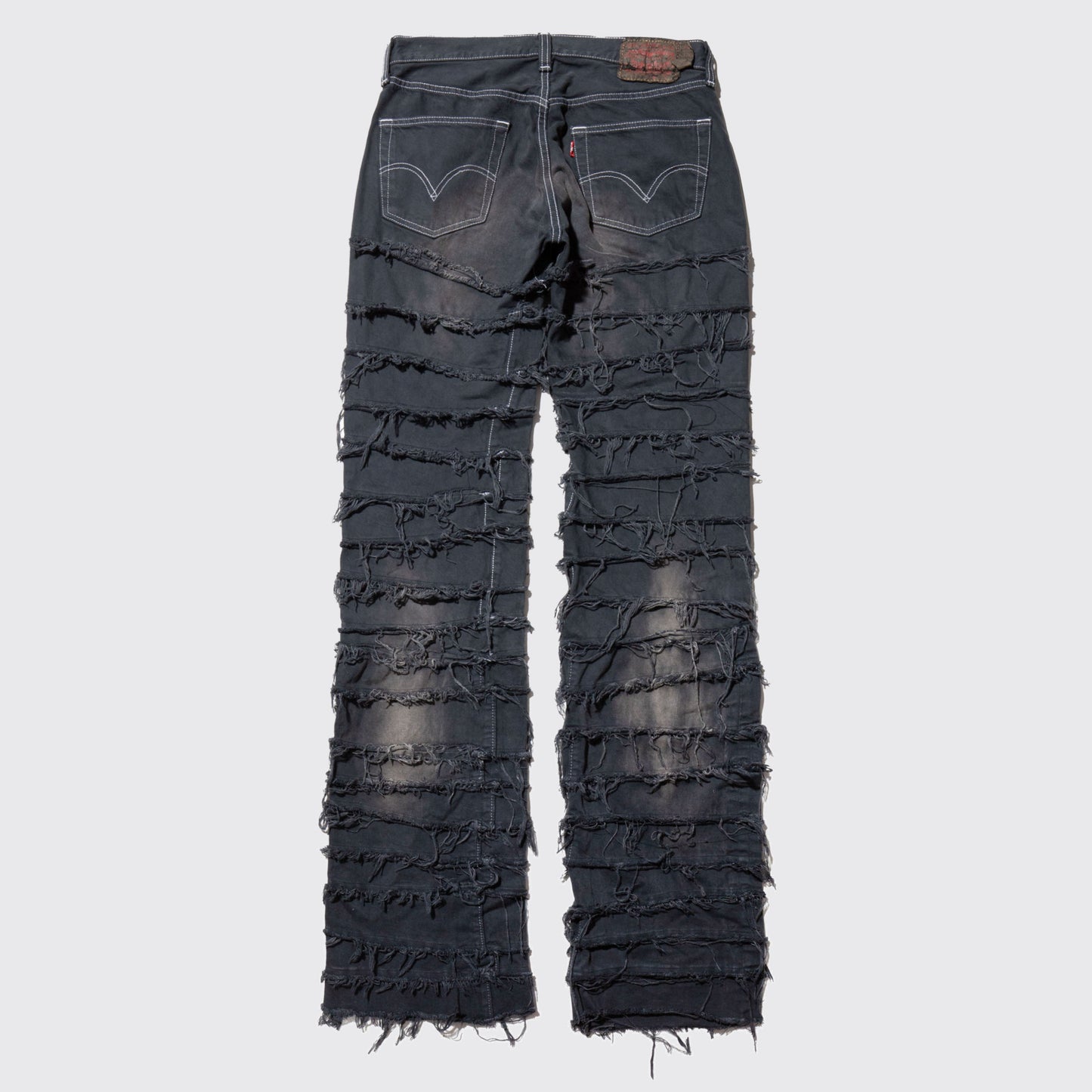 remake tsugihagi jeans , model - fade