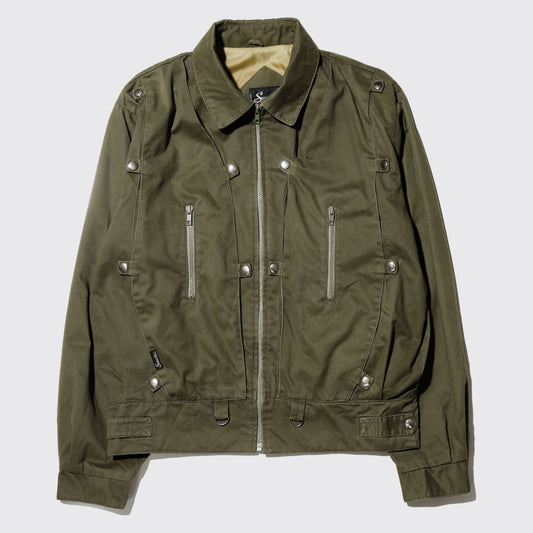 vintage euro techno aviator jacket