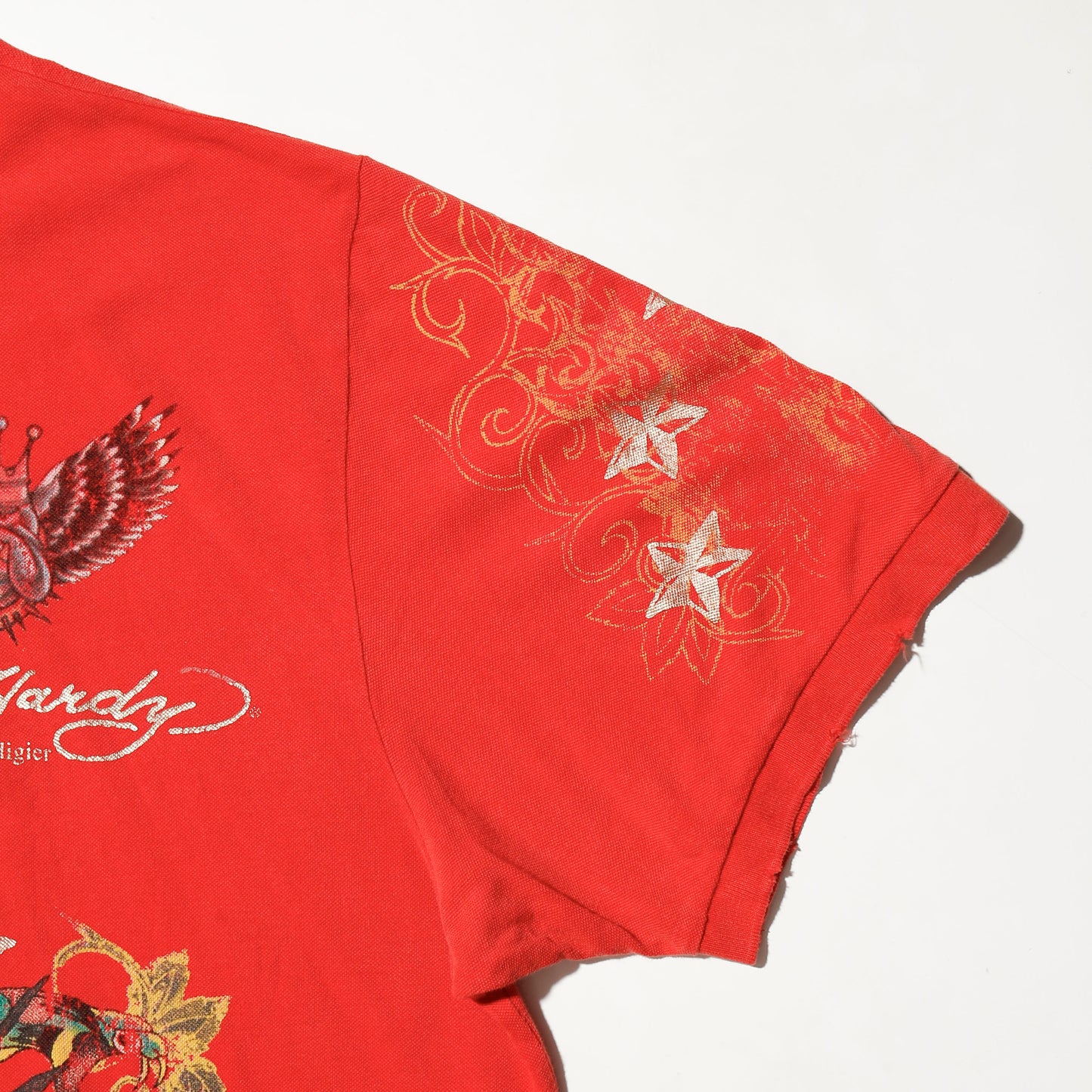 vintage ed hardy jumbo tatoo broken polo h/s