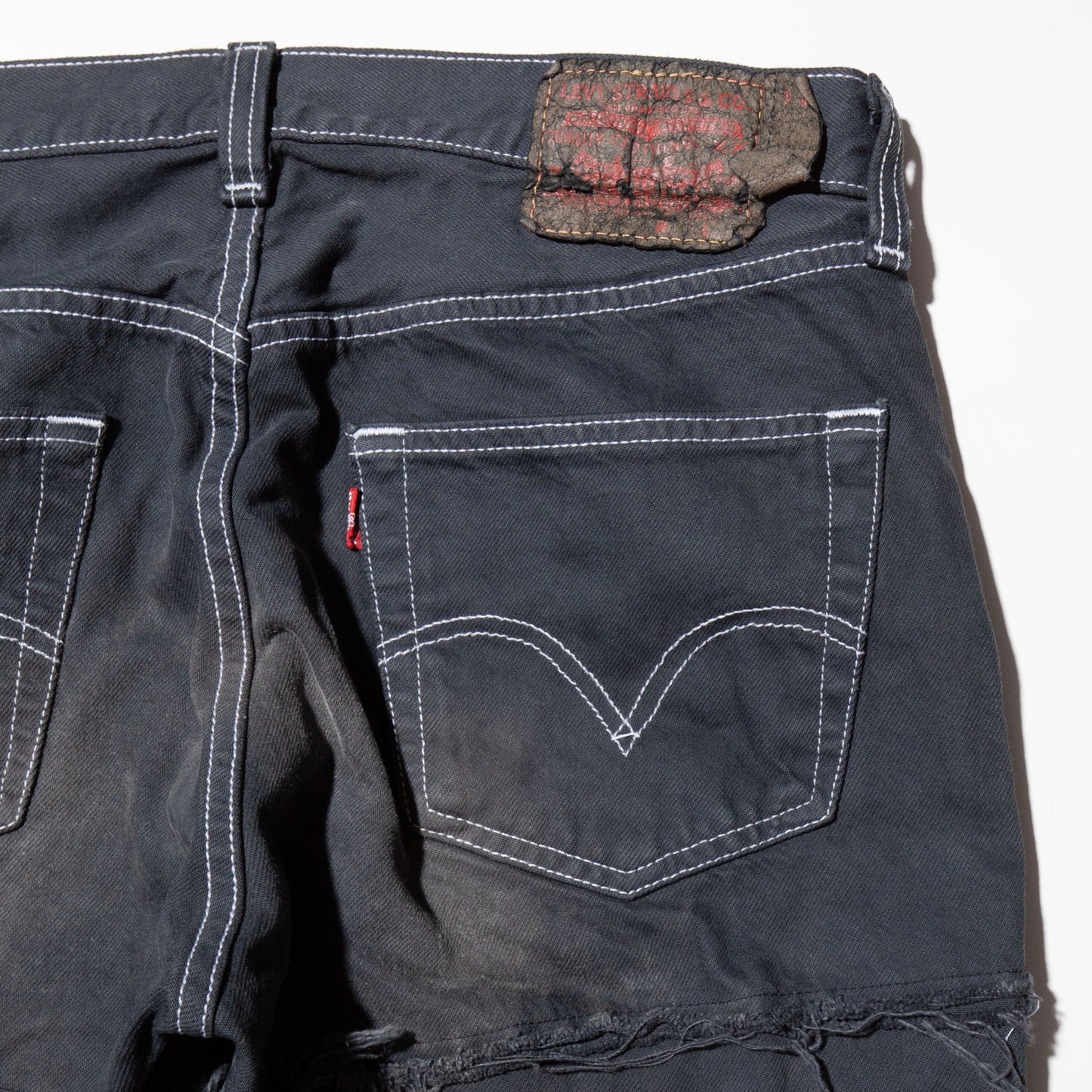 remake tsugihagi jeans , model - fade
