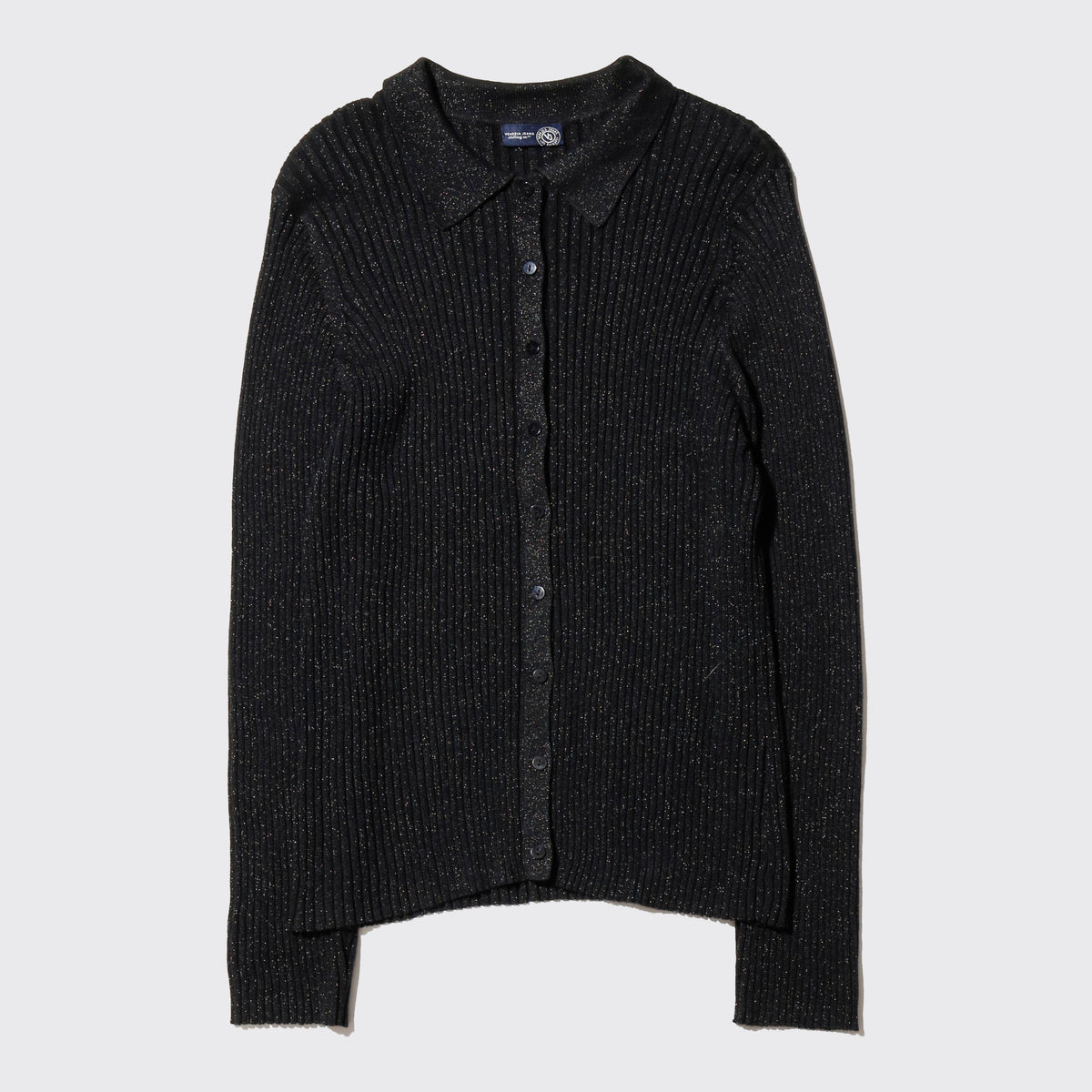 vintage lame rib knit shirt