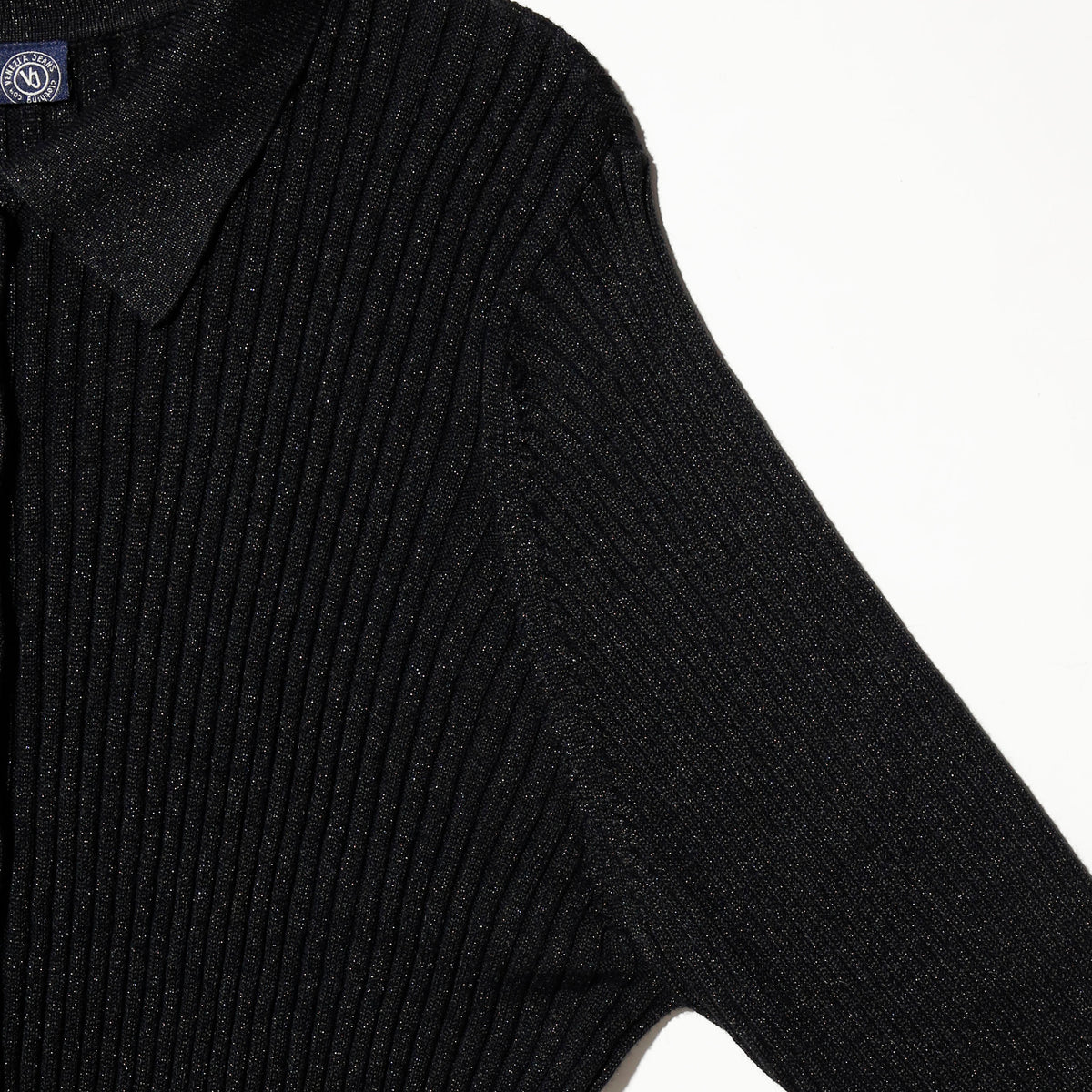 vintage lame rib knit shirt