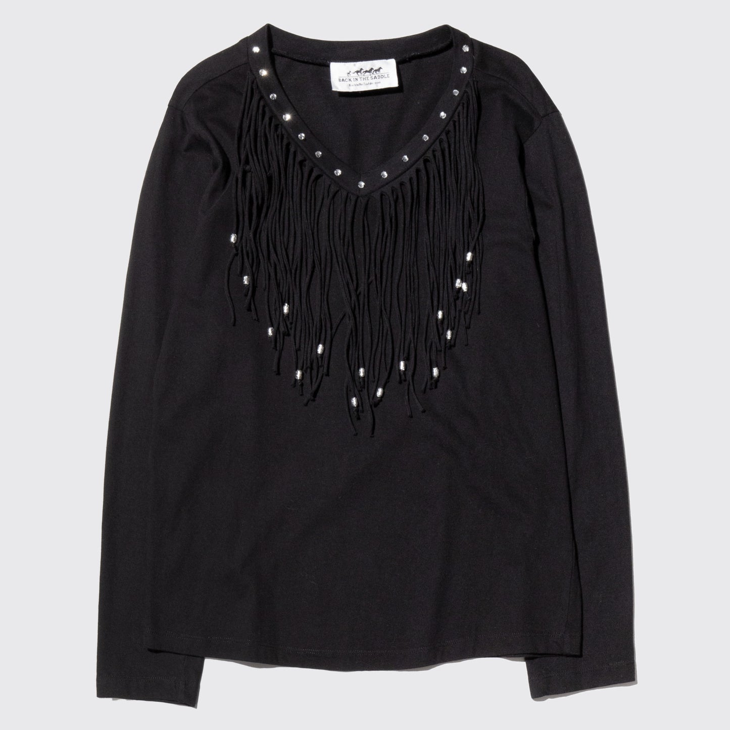 vintage beads fringe l/s