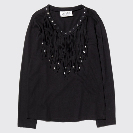 vintage beads fringe l/s