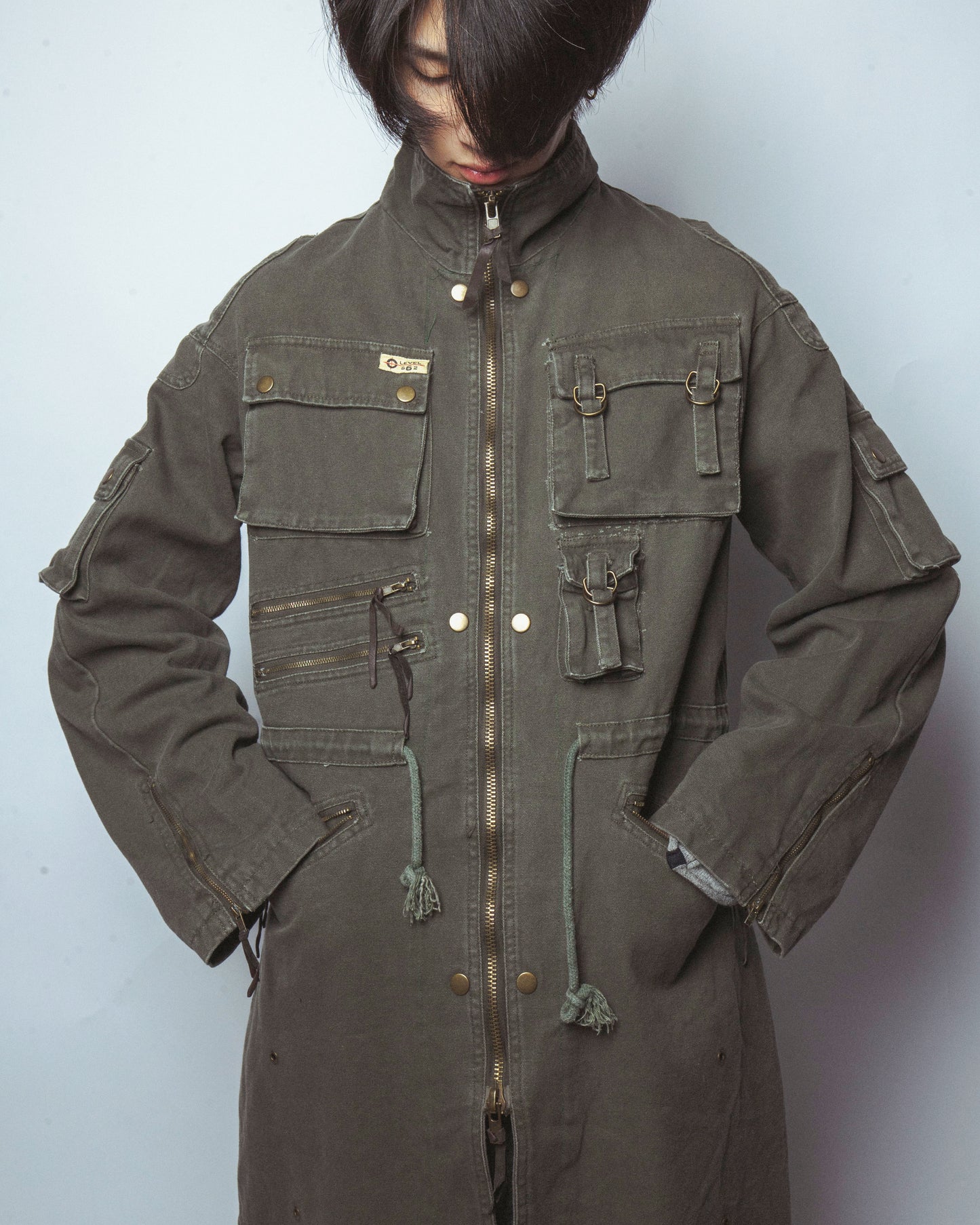 vintage tactical battle dress coat