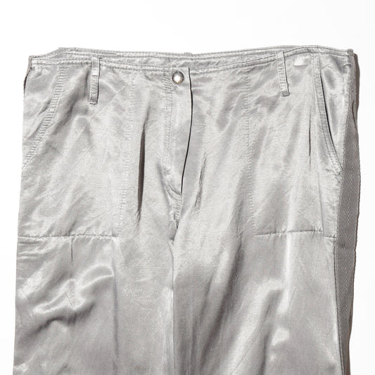 vintage low rise bontage shinny flare trousers
