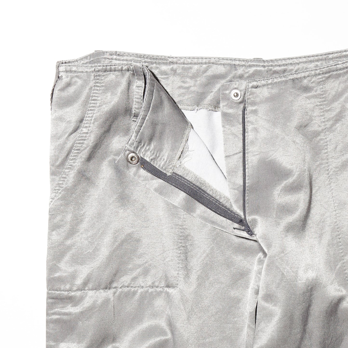 vintage low rise bontage shinny  flare trousers