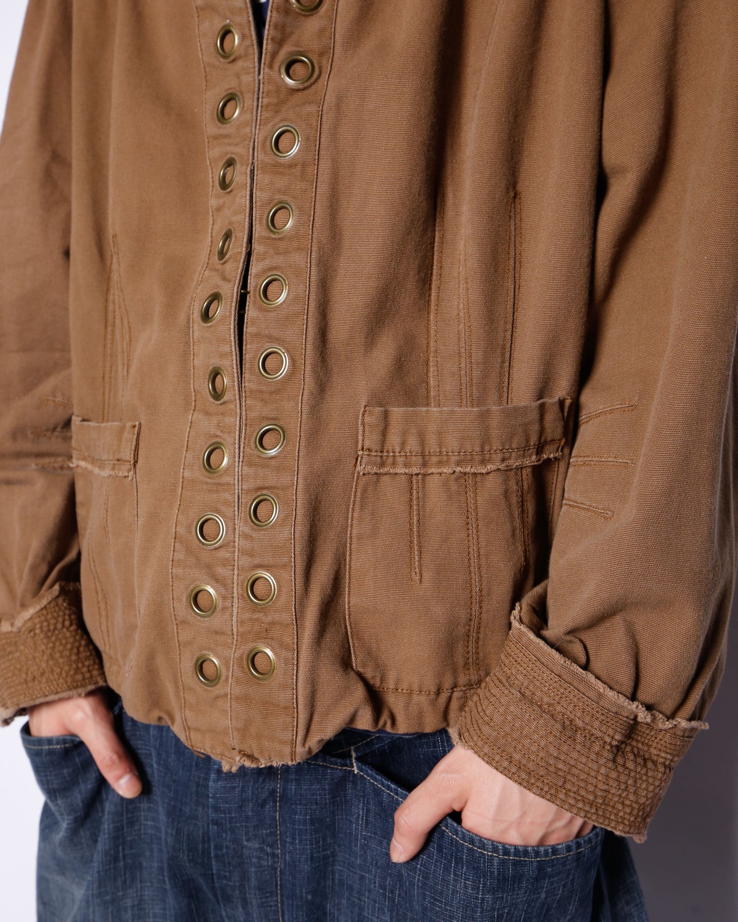 vintage eyelet cotton jacket