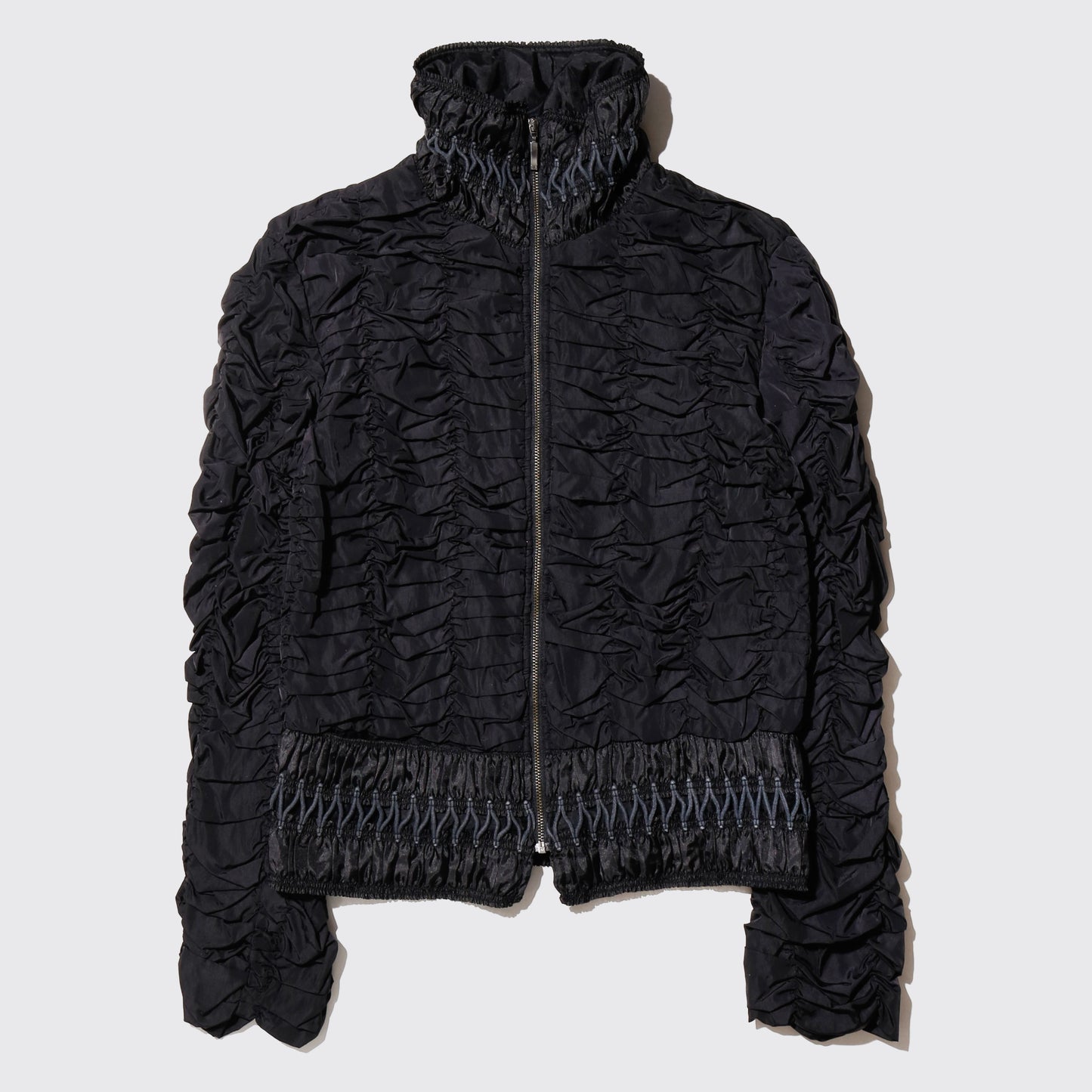 vintage braided shirring jacket