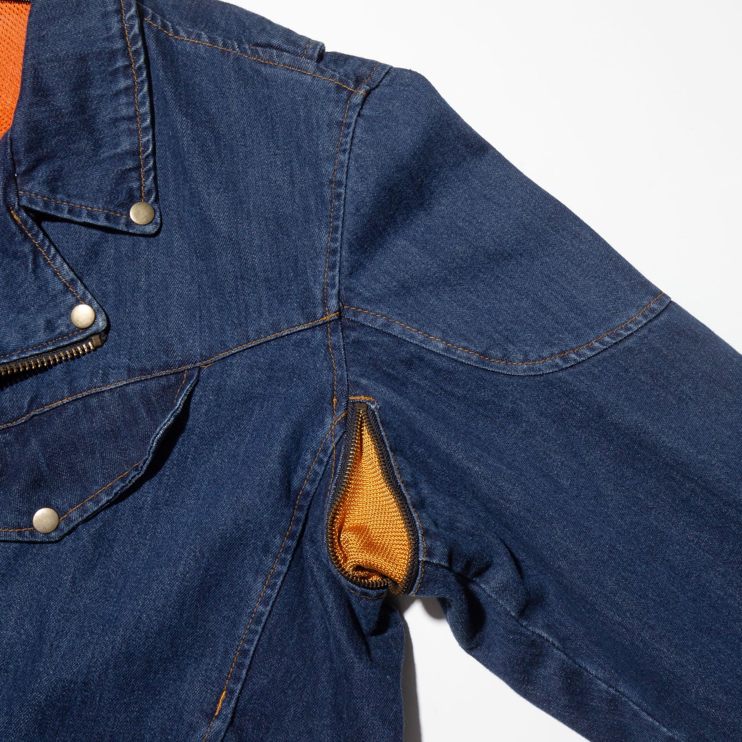 vintage loose denim riders jacket