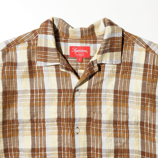 s/s23 Supreme metalic plaid h/s shirt